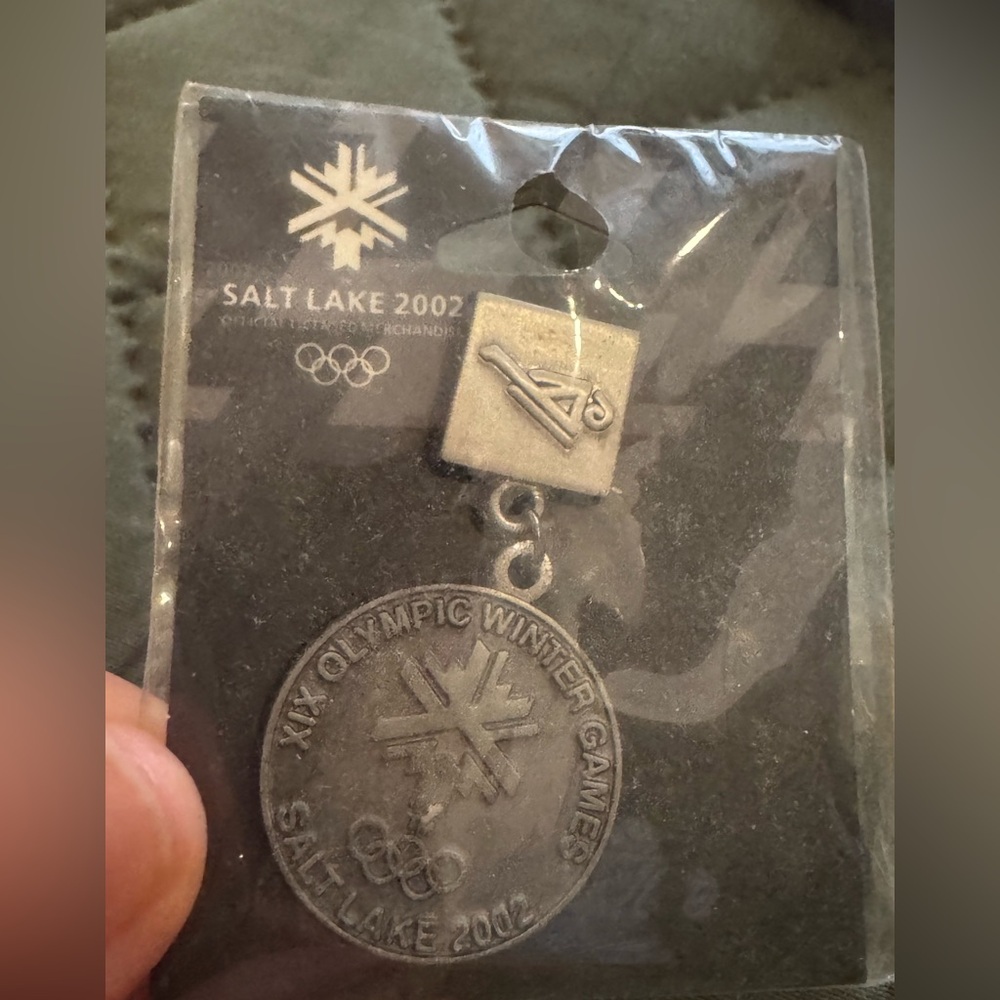 Salt Lake 2002 Olympic Silver Brooch